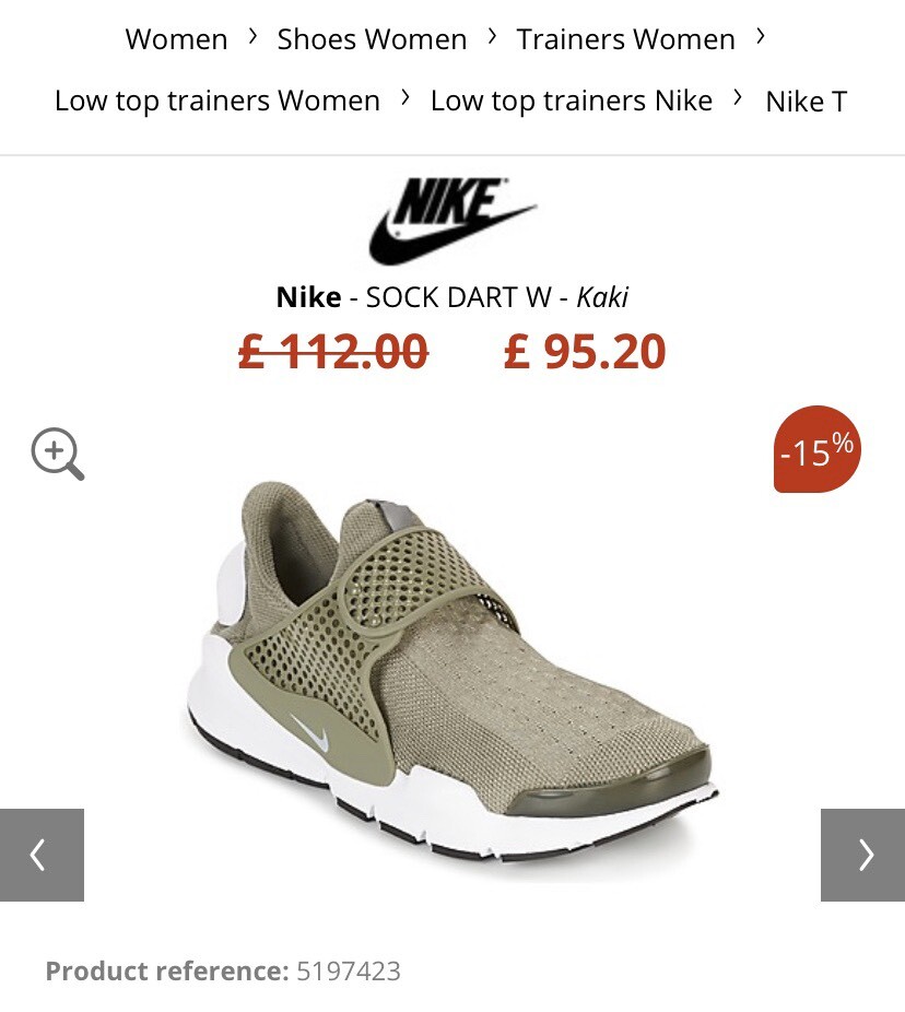 nike sock dart trainers womens